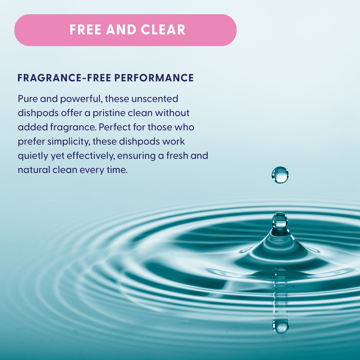 Dishwasher Detergent Pods - Free and Clear - 60 Count